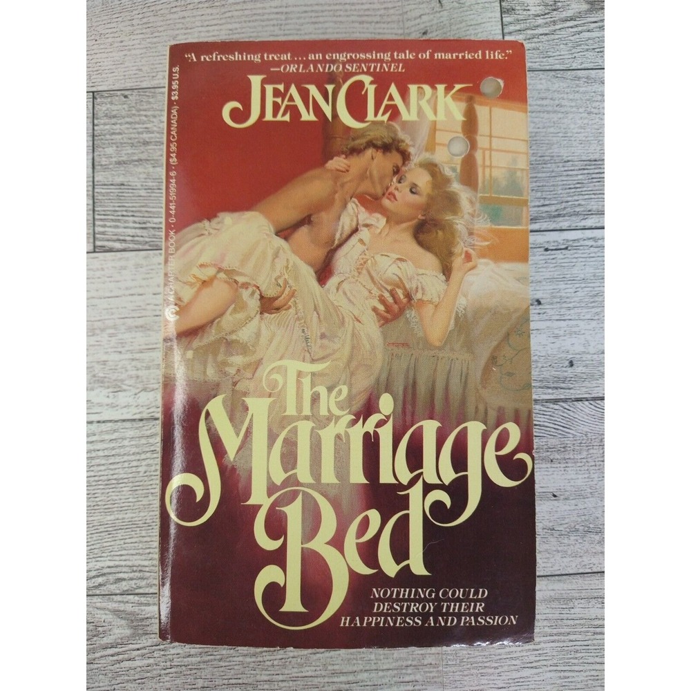 The Marriage Bed Jean Clark 1986 Historical Romance Vintage 80s Paperback‎